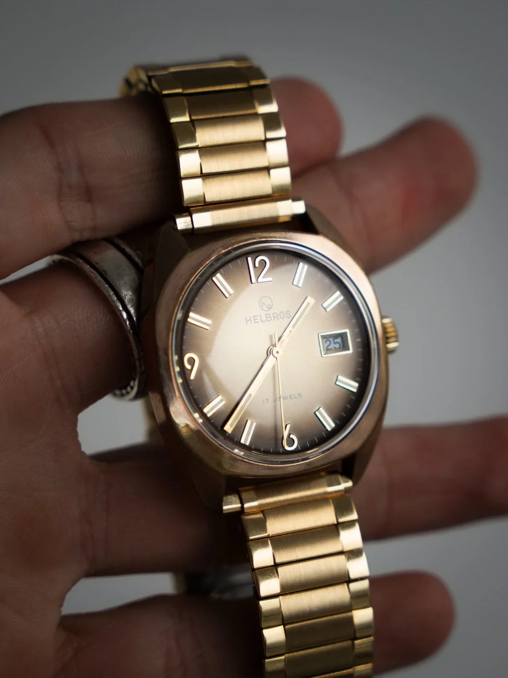 Helbros Gold-Tone Men's Dress Watch